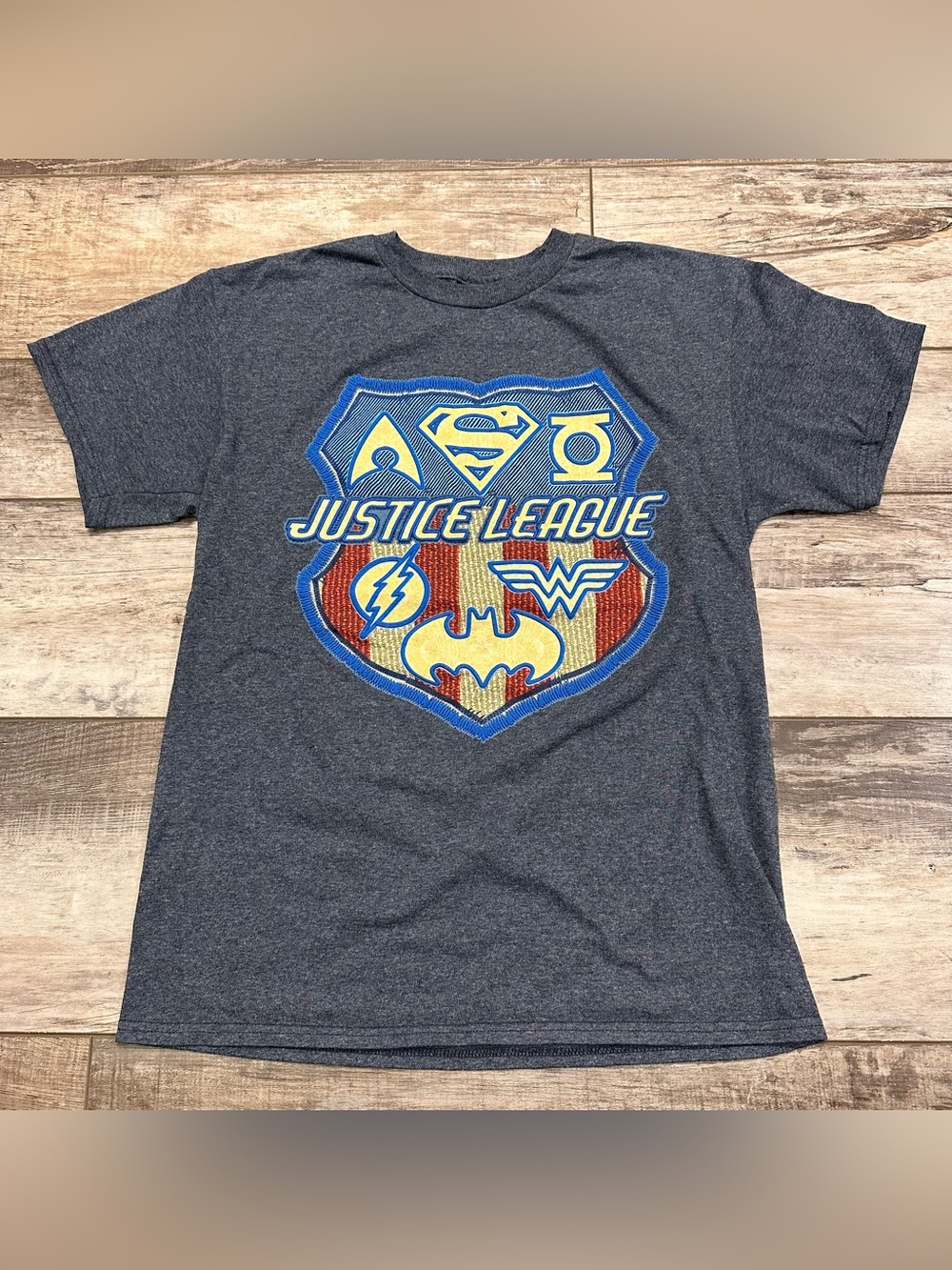Men’s Justice League Graphic Tee - Gray Blue